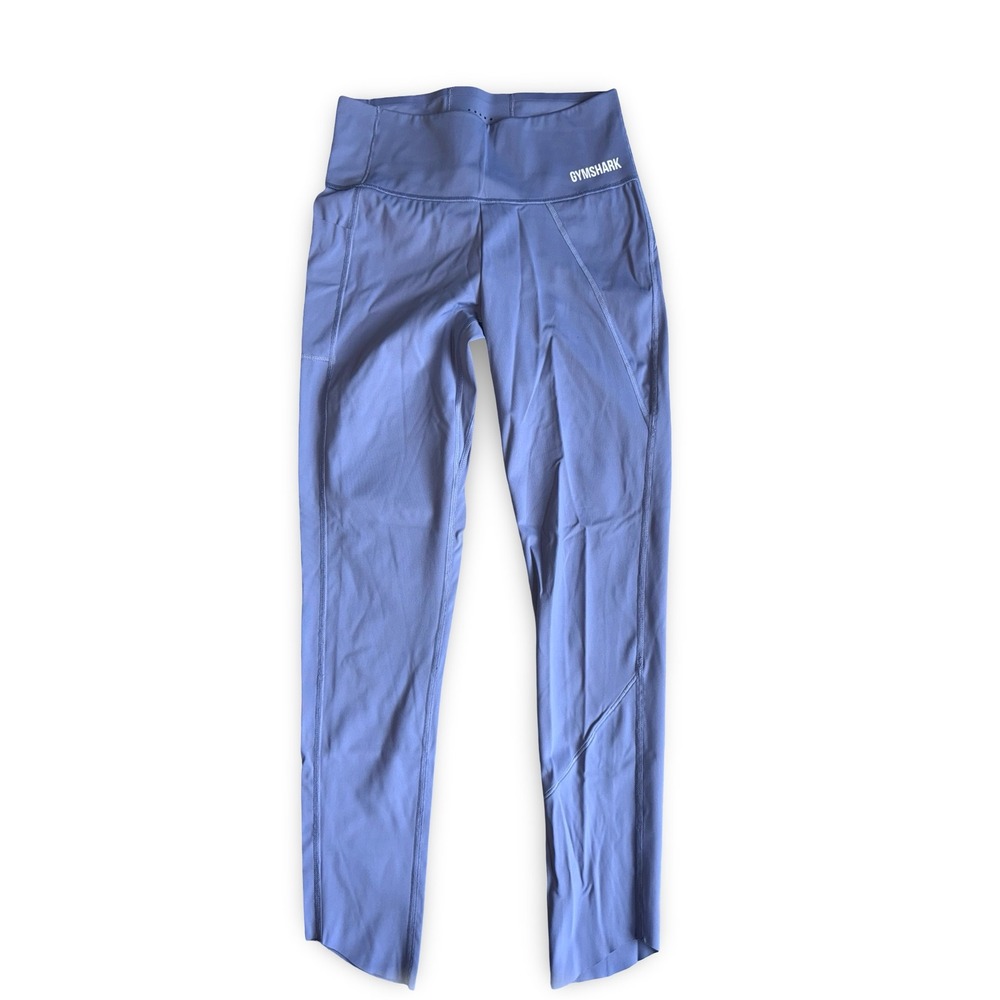 Gymshark Workout Leggings High Waisted Athletic Gym Activewear Blue‎ S
